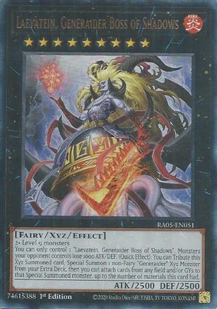 Laevatein, Generaider Boss of Shadows (Ultimate Rare) (RA05-EN051) - Rarity Collection 5 1st Edition