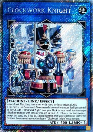 Clockwork Knight (Platinum Secret Rare) (RA05-EN058) - Rarity Collection 5 1st Edition