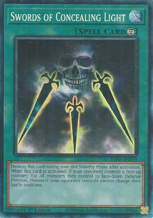 Swords of Concealing Light (Collector's Rare) (RA05-EN059) - Rarity Collection 5 1st Edition