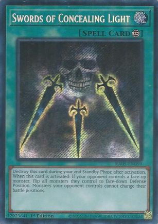 Swords of Concealing Light (Secret Rare) (RA05-EN059) - Rarity Collection 5 1st Edition