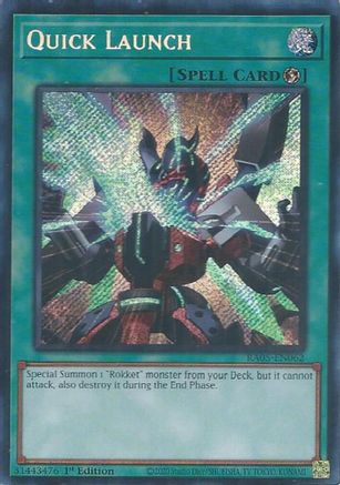 Quick Launch (Secret Rare) (RA05-EN062) - Rarity Collection 5 1st Edition