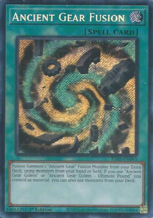 Ancient Gear Fusion (Secret Rare) (RA05-EN063) - Rarity Collection 5 1st Edition