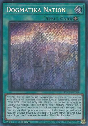 Dogmatika Nation (Secret Rare) (RA05-EN066) - Rarity Collection 5 1st Edition