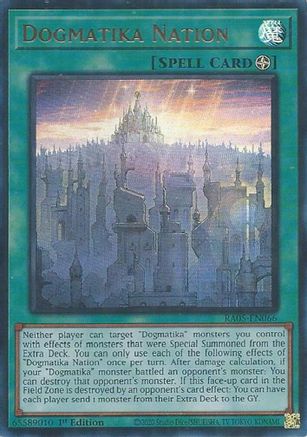 Dogmatika Nation (Ultra Rare) (RA05-EN066) - Rarity Collection 5 1st Edition