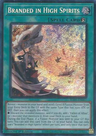 Branded in High Spirits (Secret Rare) (RA05-EN067) - Rarity Collection 5 1st Edition