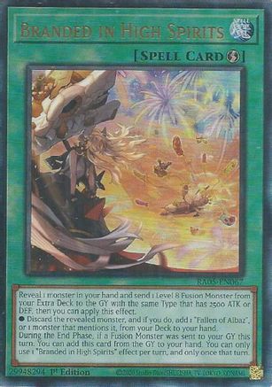 Branded in High Spirits (Ultimate Rare) (RA05-EN067) - Rarity Collection 5 1st Edition