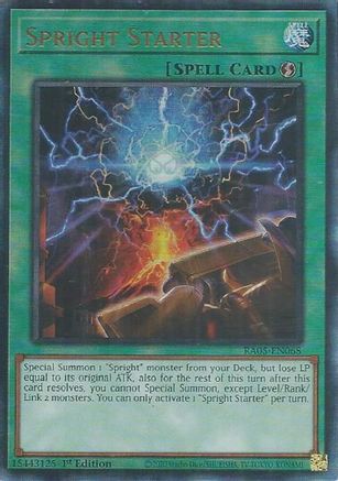 Spright Starter (Ultimate Rare) (RA05-EN068) - Rarity Collection 5 1st Edition