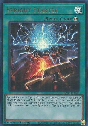 Spright Starter (Ultra Rare) (RA05-EN068) - Rarity Collection 5 1st Edition