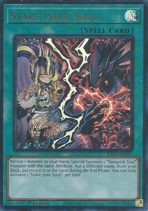 Stake your Soul! (Ultra Rare) (RA05-EN069) - Rarity Collection 5 1st Edition