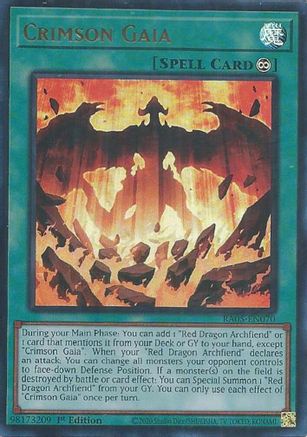 Crimson Gaia (Ultra Rare) (RA05-EN070) - Rarity Collection 5 1st Edition