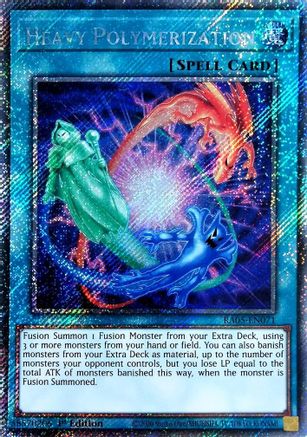 Heavy Polymerization (Platinum Secret Rare) (RA05-EN071) - Rarity Collection 5 1st Edition