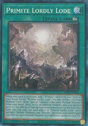 Primite Lordly Lode (Collector's Rare) (RA05-EN072) - Rarity Collection 5 1st Edition
