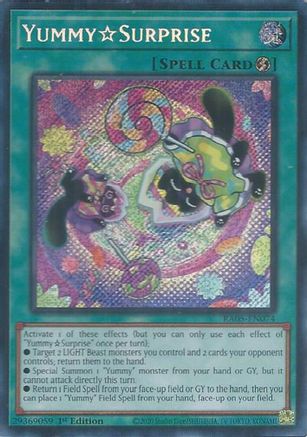 YummySurprise (Secret Rare) (RA05-EN074) - Rarity Collection 5 1st Edition
