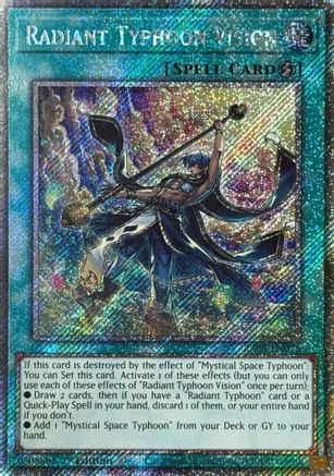 Radiant Typhoon Vision (Platinum Secret Rare) (RA05-EN075) - Rarity Collection 5 1st Edition