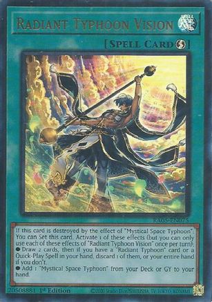 Radiant Typhoon Vision (Ultra Rare) (RA05-EN075) - Rarity Collection 5 1st Edition