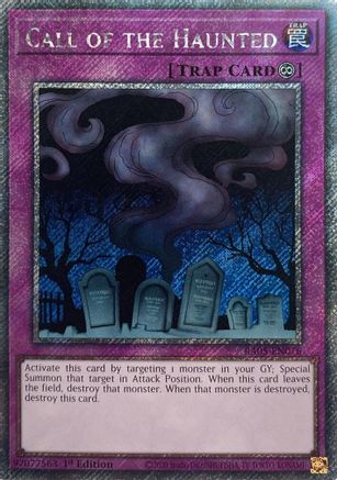 Call of the Haunted (Platinum Secret Rare) (RA05-EN076) - Rarity Collection 5 1st Edition