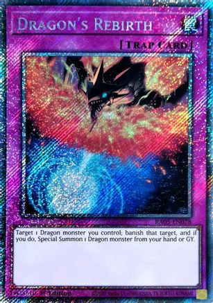 Dragon's Rebirth (Platinum Secret Rare) (RA05-EN078) - Rarity Collection 5 1st Edition