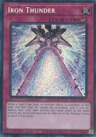 Iron Thunder (Secret Rare) (RA05-EN079) - Rarity Collection 5 1st Edition