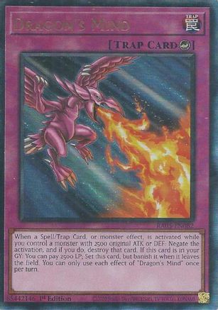 Dragon's Mind (Ultimate Rare) (RA05-EN082) - Rarity Collection 5 1st Edition