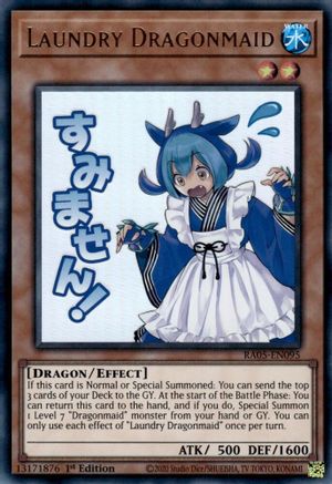 Laundry Dragonmaid (RA05-EN095) - Rarity Collection 5 1st Edition