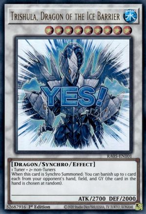 Trishula, Dragon of the Ice Barrier (RA05-EN101) - Rarity Collection 5 1st Edition