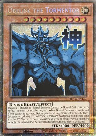 Obelisk the Tormentor (Starlight Rare) (RA05-EN129) - Rarity Collection 5 1st Edition