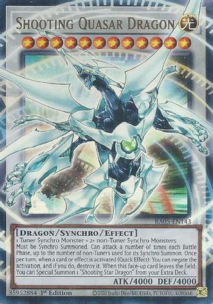 Shooting Quasar Dragon (RA05-EN143) - Rarity Collection 5 1st Edition