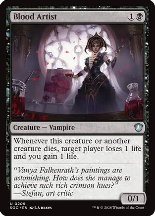 Blood Artist (SOC-209) - Commander: Secrets of Strixhaven