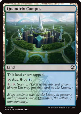 Quandrix Campus (SOC-395) - Commander: Secrets of Strixhaven