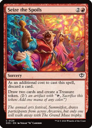 Seize the Spoils (SOS-129) - Secrets of Strixhaven Foil