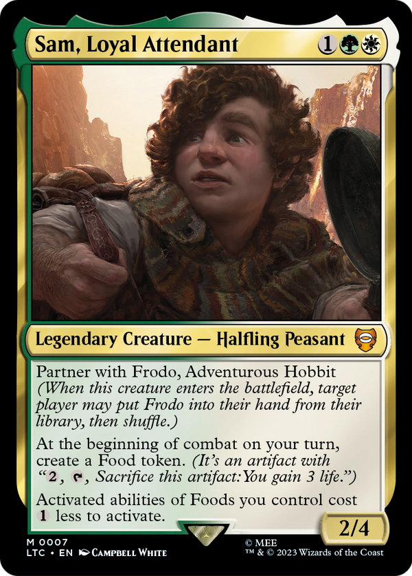 Sam, Loyal Attendant (LTC-007) - Tales of Middle-earth Commander Foil