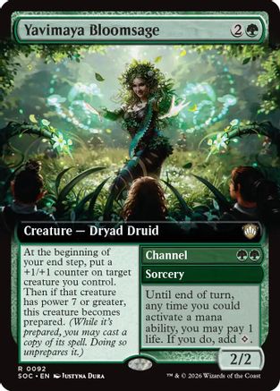 Yavimaya Bloomsage (Extended Art) (SOC-092) - Commander: Secrets of Strixhaven