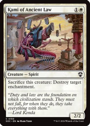 Kami of Ancient Law (SOC-150) - Commander: Secrets of Strixhaven