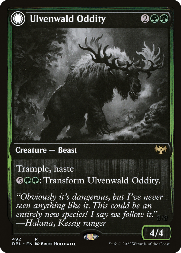 Ulvenwald Oddity (DBL-492) - Innistrad: Double Feature: (Double Faced Transform) Foil