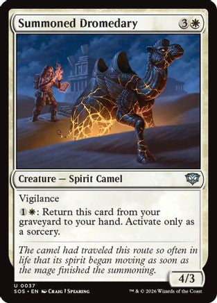 Summoned Dromedary (SOS-037) - Secrets of Strixhaven Foil