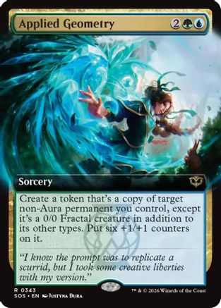 Applied Geometry (Extended Art) (SOS-343) - Secrets of Strixhaven Foil
