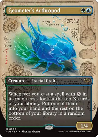 Geometer's Arthropod (Borderless) (SOS-300) - Secrets of Strixhaven