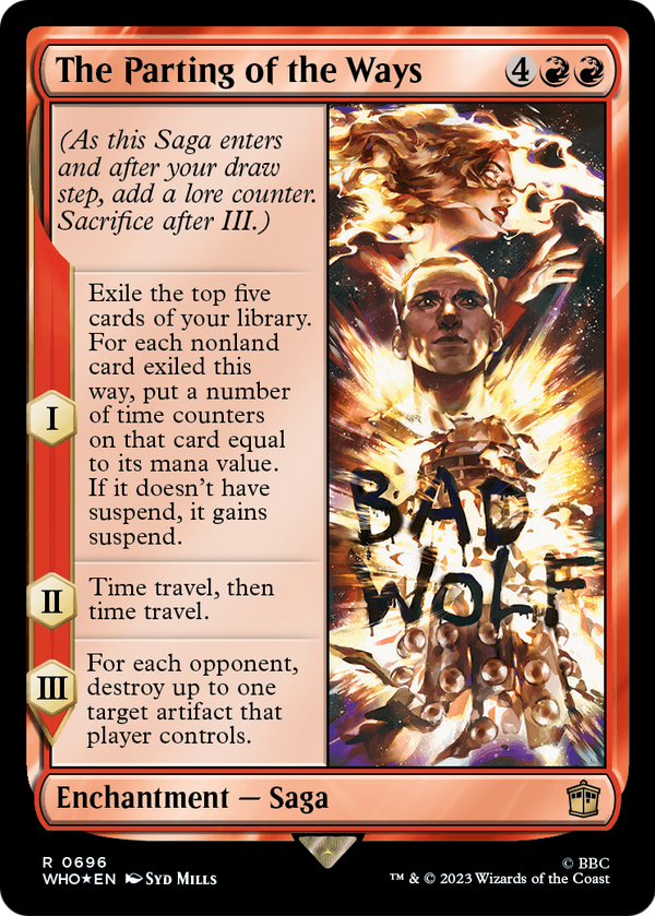 The Parting of the Ways (Surge Foil) (WHO-696) - Doctor Who Foil