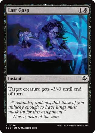 Last Gasp (SOS-086) - Secrets of Strixhaven Foil