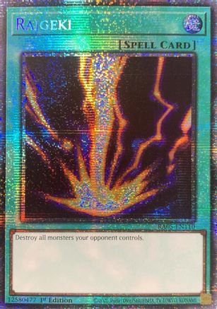 Raigeki (Starlight Rare) (RA05-EN110) - Rarity Collection 5 1st Edition