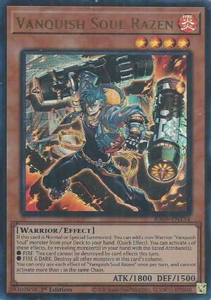 Vanquish Soul Razen (Ultra Rare) (RA05-EN134) - Rarity Collection 5 1st Edition