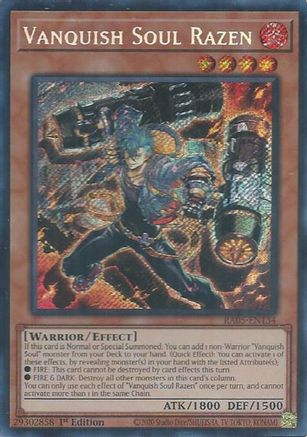 Vanquish Soul Razen (Secret Rare) (RA05-EN134) - Rarity Collection 5 1st Edition
