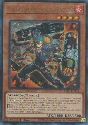 Vanquish Soul Razen (Ultimate Rare) (RA05-EN134) - Rarity Collection 5 1st Edition