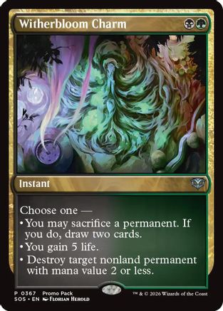 Witherbloom Charm (PPSOS-367) - Promo Pack: Secrets of Strixhaven Foil