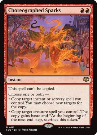 Choreographed Sparks (PPSOS-111) - Promo Pack: Secrets of Strixhaven Foil