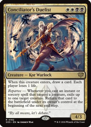 Conciliator's Duelist (PPSOS-182) - Promo Pack: Secrets of Strixhaven Foil