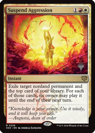Suspend Aggression (PPSOS-236) - Promo Pack: Secrets of Strixhaven