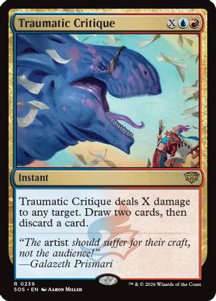 Traumatic Critique (PPSOS-239) - Promo Pack: Secrets of Strixhaven Foil