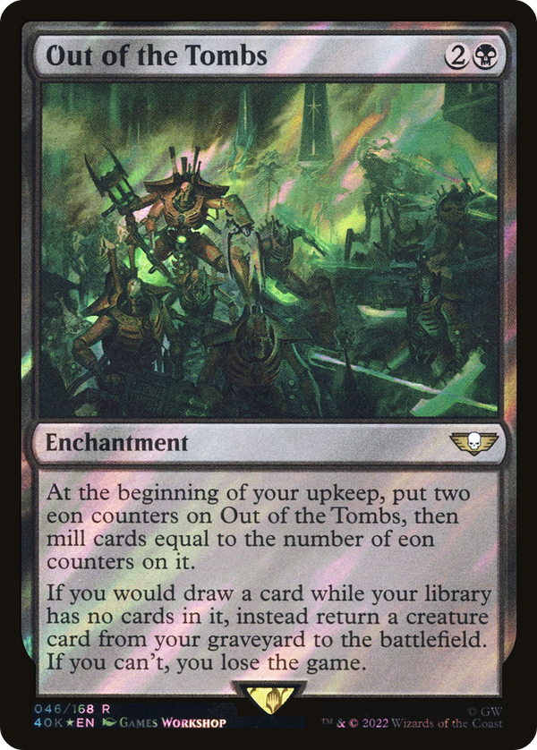 Out of the Tombs (Surge Foil) (40K-046) - Warhammer 40,000 Commander Foil