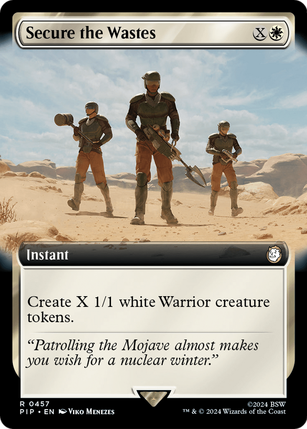 Secure the Wastes (Extended Art) (PIP-457) - Fallout: (Extended Art) Foil